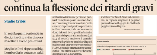 Sole24ore Pagamenti Q3 2021