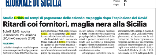 CRIBIS 20200825 Giornaledisicilia