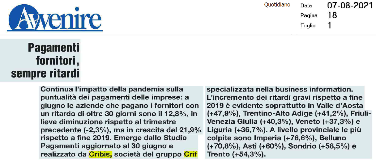 Avvenire Pagamenti