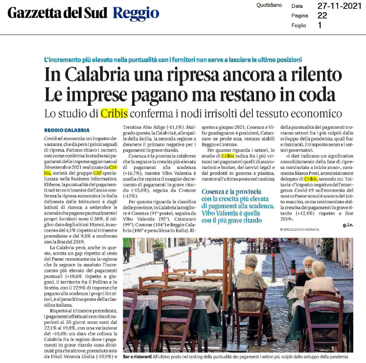 Gazzetta Calabria Pagamenti