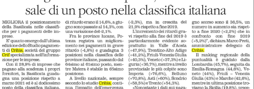 Quotidiano Basilicata Pagamenti